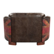 Brancaster - Loveseat - Antique Slate Top Grain Leather - R&R Furniture Gallery (Fountain Valley, CA)
