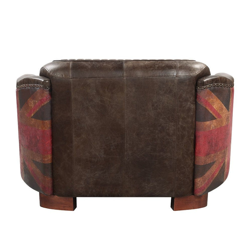 Brancaster - Loveseat - Antique Slate Top Grain Leather - R&R Furniture Gallery (Fountain Valley, CA)