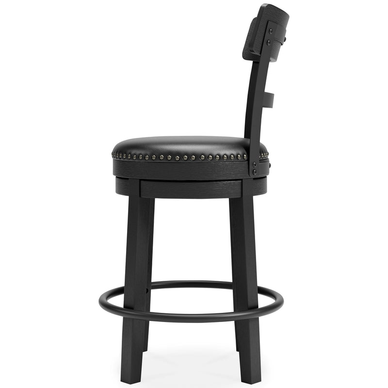 Valebeck - Full Back Swivel Stool - R&R Furniture Gallery (Fountain Valley, CA)