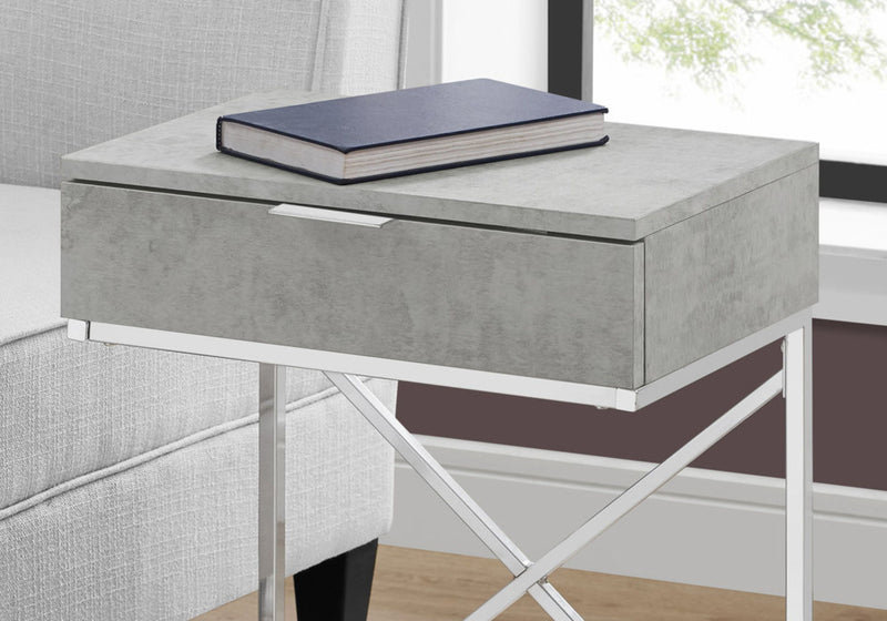 Accent Side Table, Storage Drawer, Spacious Tabletop, Contemporary & Modern - R&R Furniture Gallery (Fountain Valley, CA)