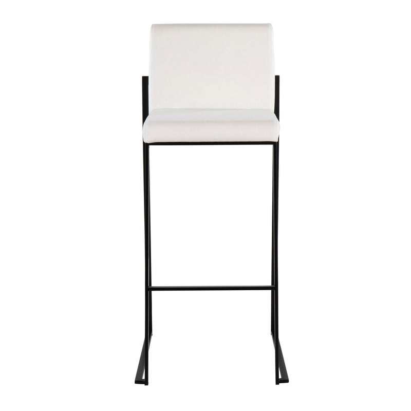 Lumi Source Fuji high back barstool with contemporary elegant design, featuring sleek lines and modern style for stool sets.