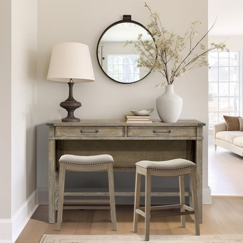 Belfast - Occasional Table With 2 Drawers - Reclaimed Natural - R&R Furniture Gallery (Fountain Valley, CA)