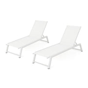 Myers - Modern Chaise Lounge Set With Adjustable Back - R&R Furniture Gallery (Fountain Valley, CA)