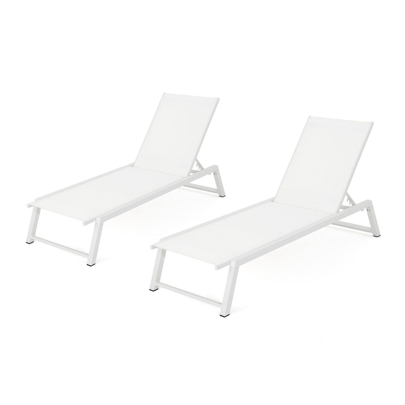 Myers - Modern Chaise Lounge Set With Adjustable Back - R&R Furniture Gallery (Fountain Valley, CA)