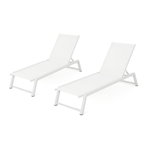 Myers - Modern Chaise Lounge Set With Adjustable Back - R&R Furniture Gallery (Fountain Valley, CA)