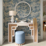 Dex - Upcycled Fabric Ottoman - R&R Furniture Gallery (Fountain Valley, CA)