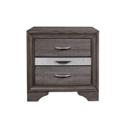 Ryder - Sparkle Nightstand - Gray - R&R Furniture Gallery (Fountain Valley, CA)