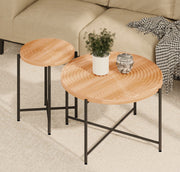 Coffee And End Table Set Waterproof Cover (Set of 2) - Natural Wood / Brown - R&R Furniture Gallery (Fountain Valley, CA)