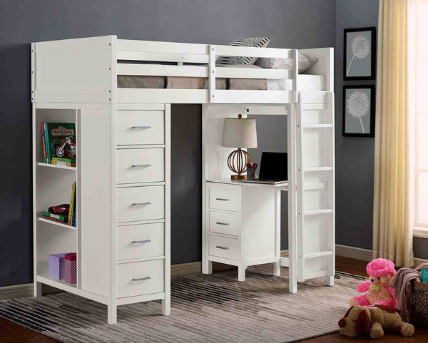 Cassidy - Twin Loft Bed w/ Drawers