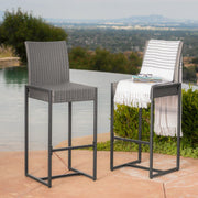 Outdoor Barstool With Hand Crafted Details (Set of 2) - R&R Furniture Gallery (Fountain Valley, CA)