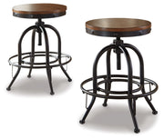 Valebeck - Swivel Barstool (Set of 2) - R&R Furniture Gallery (Fountain Valley, CA)