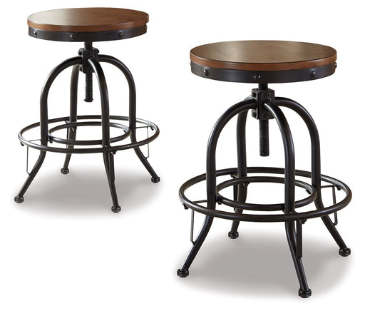 Valebeck - Swivel Barstool (Set of 2) - R&R Furniture Gallery (Fountain Valley, CA)