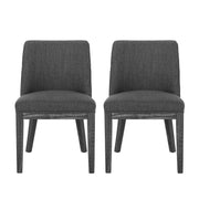 Modern Dining Chair With Durable Fabric Upholstery And Sturdy Wooden Frame (Set of 2) - R&R Furniture Gallery (Fountain Valley, CA)