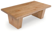 Kristiland - Rectangular Cocktail Table - Light Brown - R&R Furniture Gallery (Fountain Valley, CA)