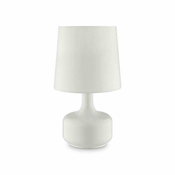 Farah - 17"H Glossy White Table Lamp