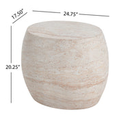 Outdoor Oval Shaped Side Table - R&R Furniture Gallery (Fountain Valley, CA)