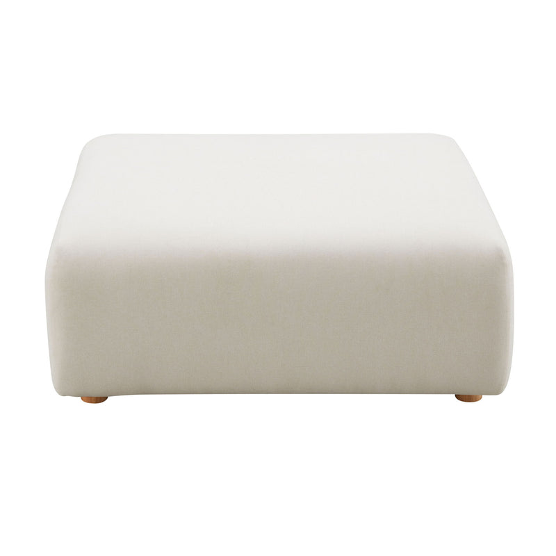 Hangover - Linen Ottoman - Cream - R&R Furniture Gallery (Fountain Valley, CA)