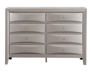 Glory Furniture Marilla dresser with multiple drawers in a modern wooden finish, showcasing sleek storage design.