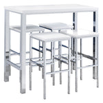 Nimitz - 5 Piece Bar Set - Gloss White