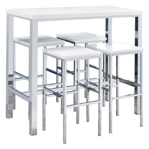 Nimitz - 5 Piece Bar Set - Gloss White