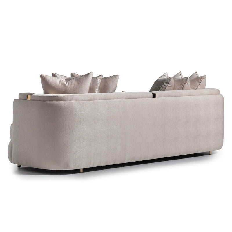 Carmela - Mansion Sofa - Almond / Gold - R&R Furniture Gallery (Fountain Valley, CA)