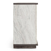 Cairo - Modern Grey Elm and White/Grey Marble Pattern Buffet — view 5