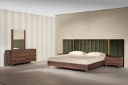 Calabria Modern Walnut Mirror — view 2