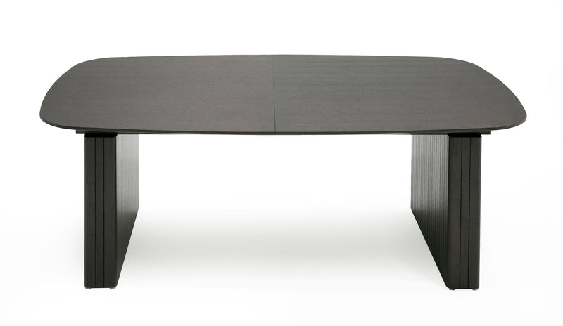 Calhoun - Modern Smoked Oak Extendable Dining Table — view 2