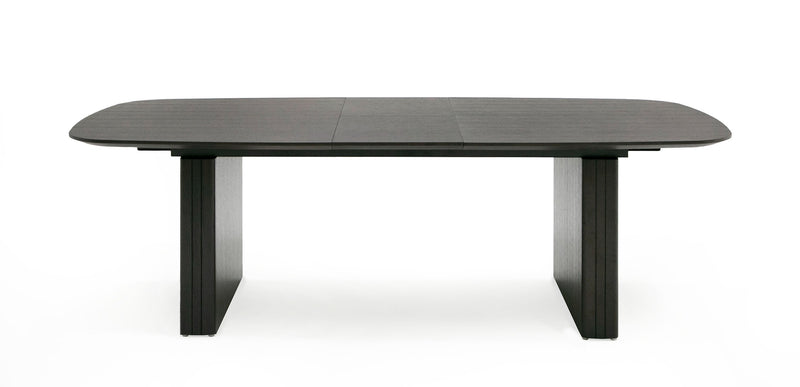 Calhoun - Modern Smoked Oak Extendable Dining Table — view 3