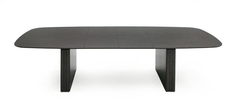 Calhoun - Modern Smoked Oak Extendable Dining Table — view 5