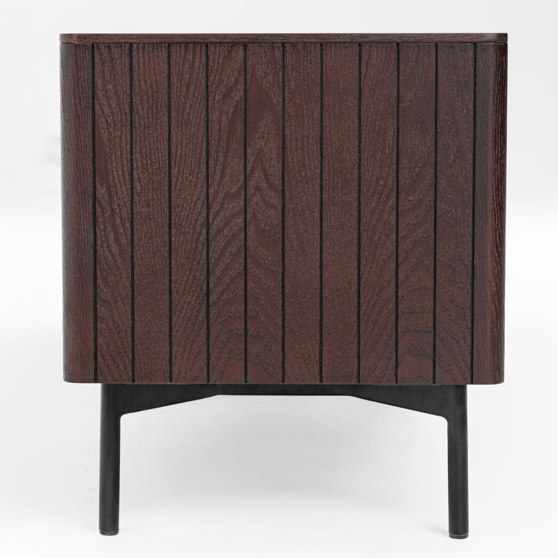Calhoun - Modern Smoked Ash TV Stand — view 5