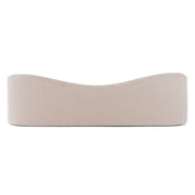 Calico - Contemporary Beige Pebble Fabric 3-Seat Sofa — view 3