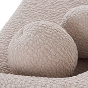 Calico - Contemporary Beige Pebble Fabric 3-Seat Sofa — view 5