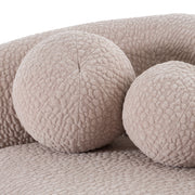 Calico - Contemporary Beige Pebble Fabric 4-Seat Sofa — view 5