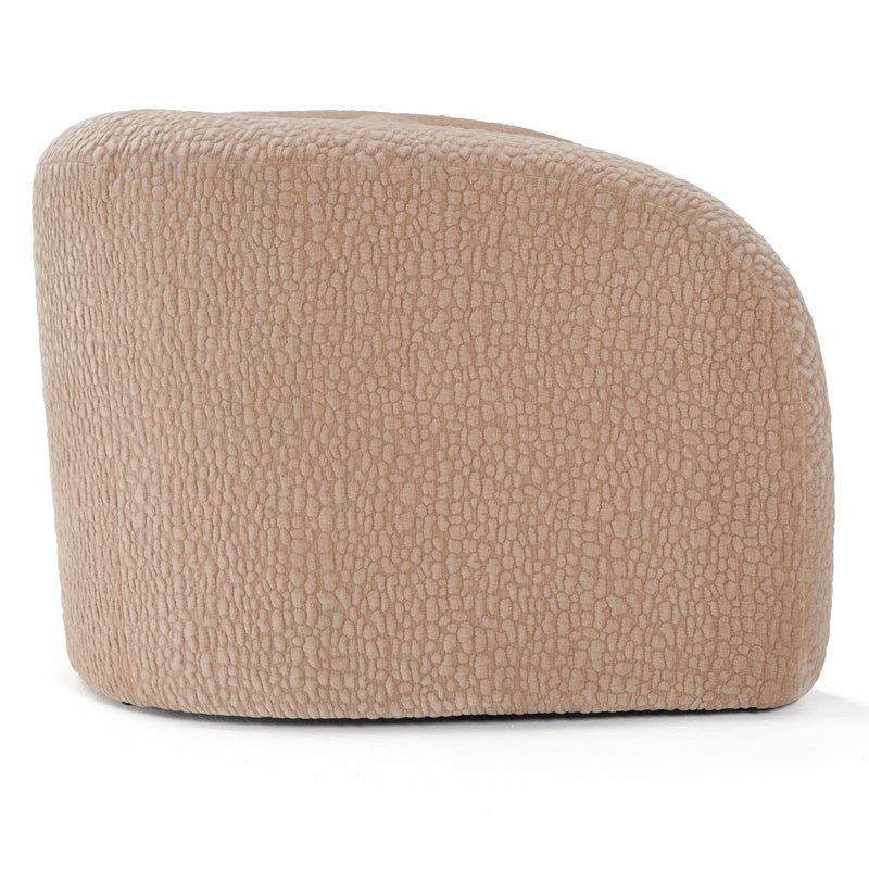Calico - Contemporary Tan Fabric 3-Seat Sofa — view 2