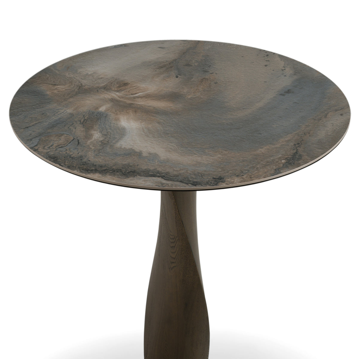 Calvary - Mid-Century Modern Ceramic + Grey Ash Bar Table — view 3
