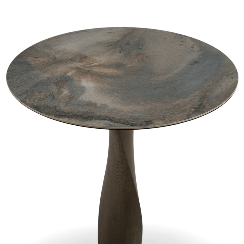 Calvary - Mid-Century Modern Ceramic + Grey Ash Bar Table — view 3