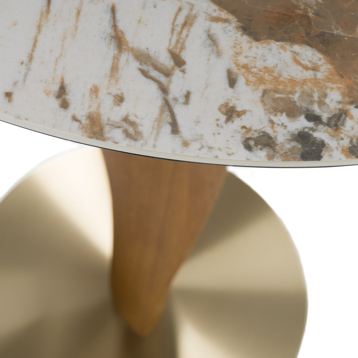 Calvary - Mid-Century Modern Ceramic + Walnut Bar Table — view 2