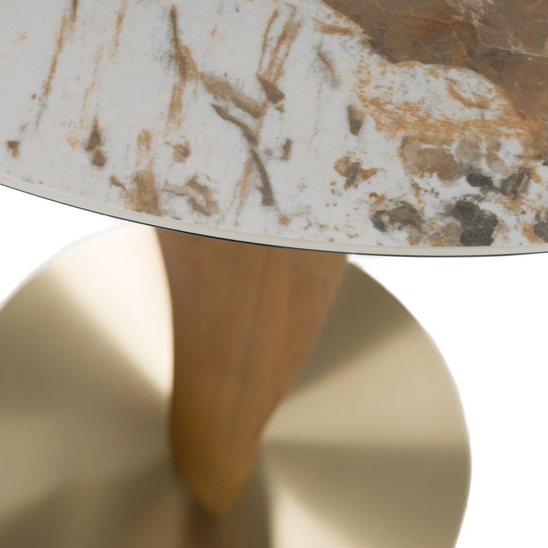 Calvary - Mid-Century Modern Ceramic + Walnut Bar Table — view 2