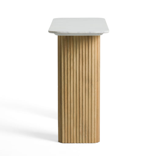 Cambridge White Marble & Mango Console Table — view 2