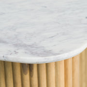 Cambridge White Marble & Mango Console Table — view 3