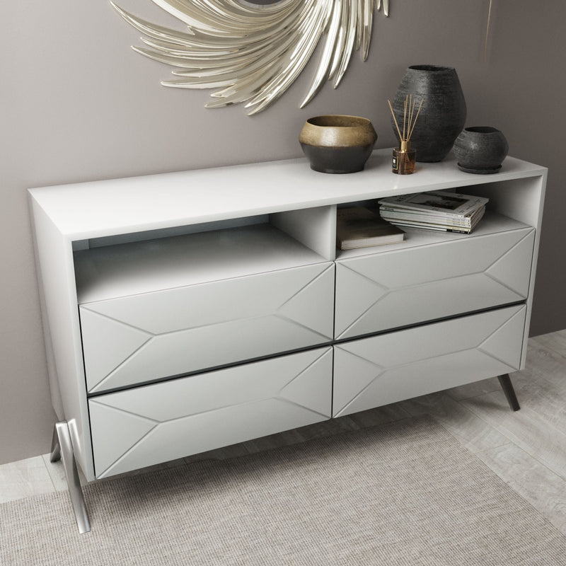 Candid Modern White Dresser — view 3