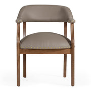 Canosa Modern Taupe Faux Leather Dining Chair — view 5