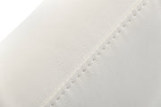 Capra Modern White Leatherette Dining Chair — view 3