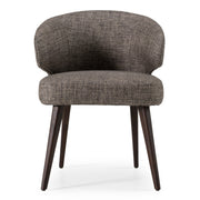 Carlton Modern Grey Fabric Dining Chair — view 3