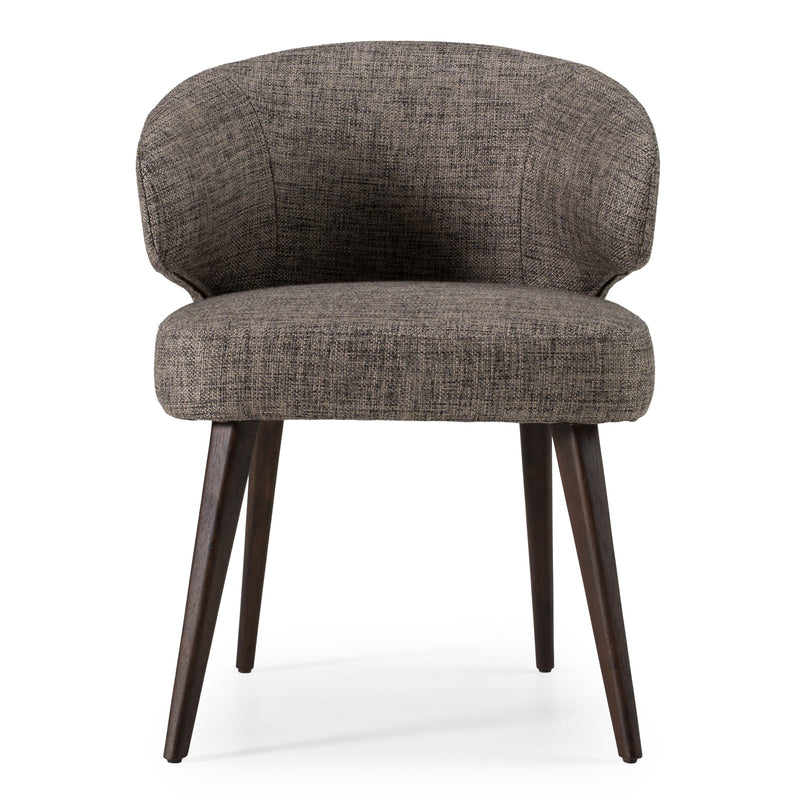 Carlton Modern Grey Fabric Dining Chair — view 3