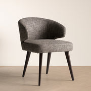 Carlton Modern Grey Fabric Dining Chair — view 2