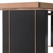 Cartier Modern Black & Rosegold Dining Table Set — view 3