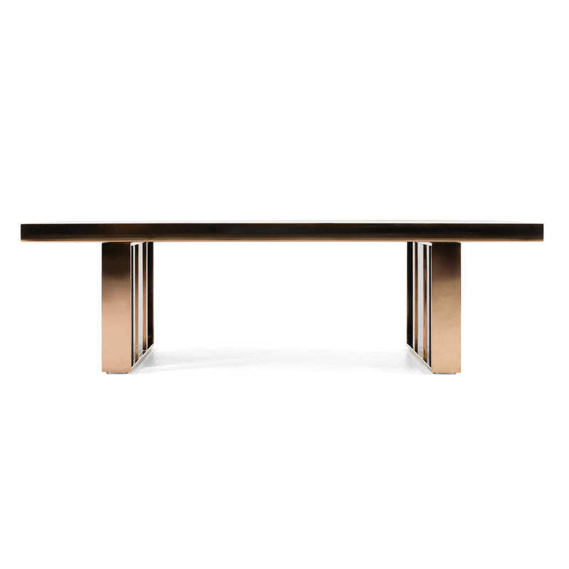 Cartier Modern Black & Rosegold Coffee Table — view 3