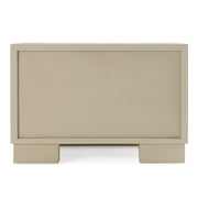 Cartier - Modern Beige Shagreen and Brushed Brass Nightstand — view 5